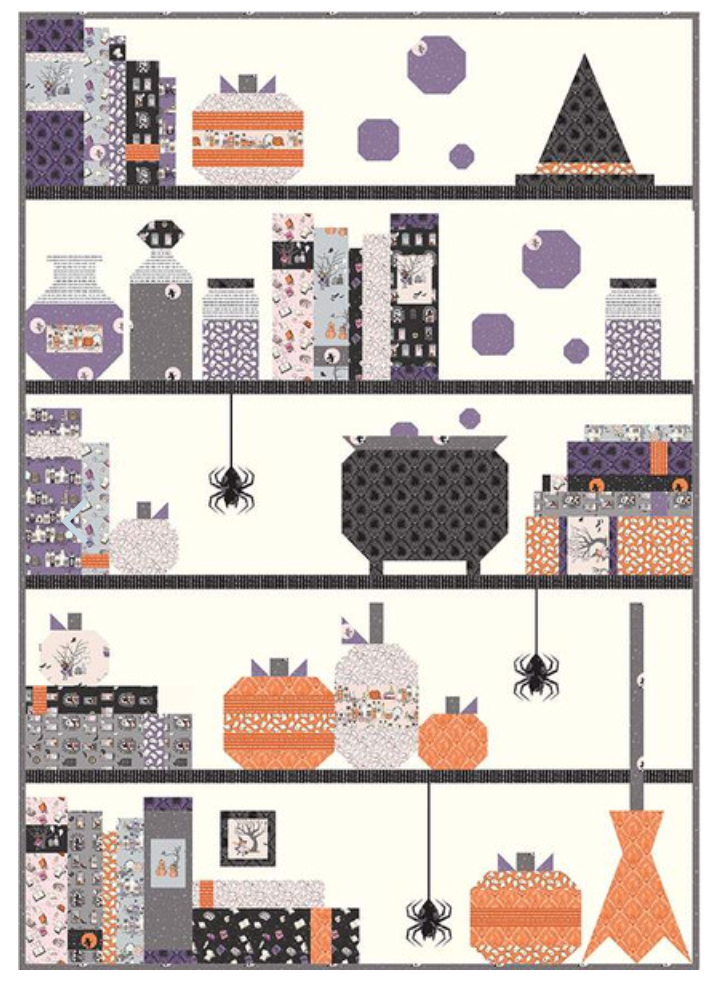 Spooky Shelfie Pattern by Melissa Mortensen