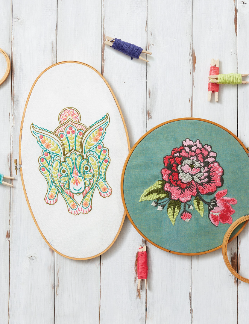 Coloring with Thread by Tula Pink