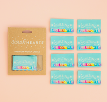Load image into Gallery viewer, Quilting Is My Superpower - Sewing Woven Clothing Label Tags
