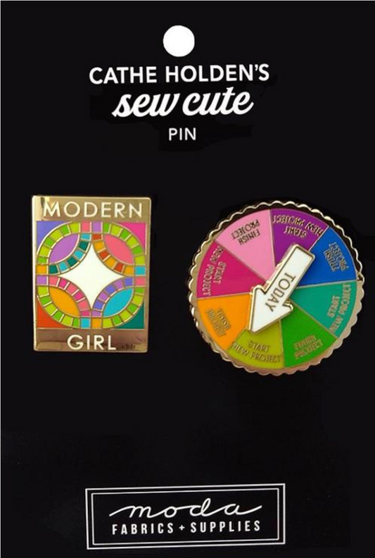Modern Girl Enamel Pin