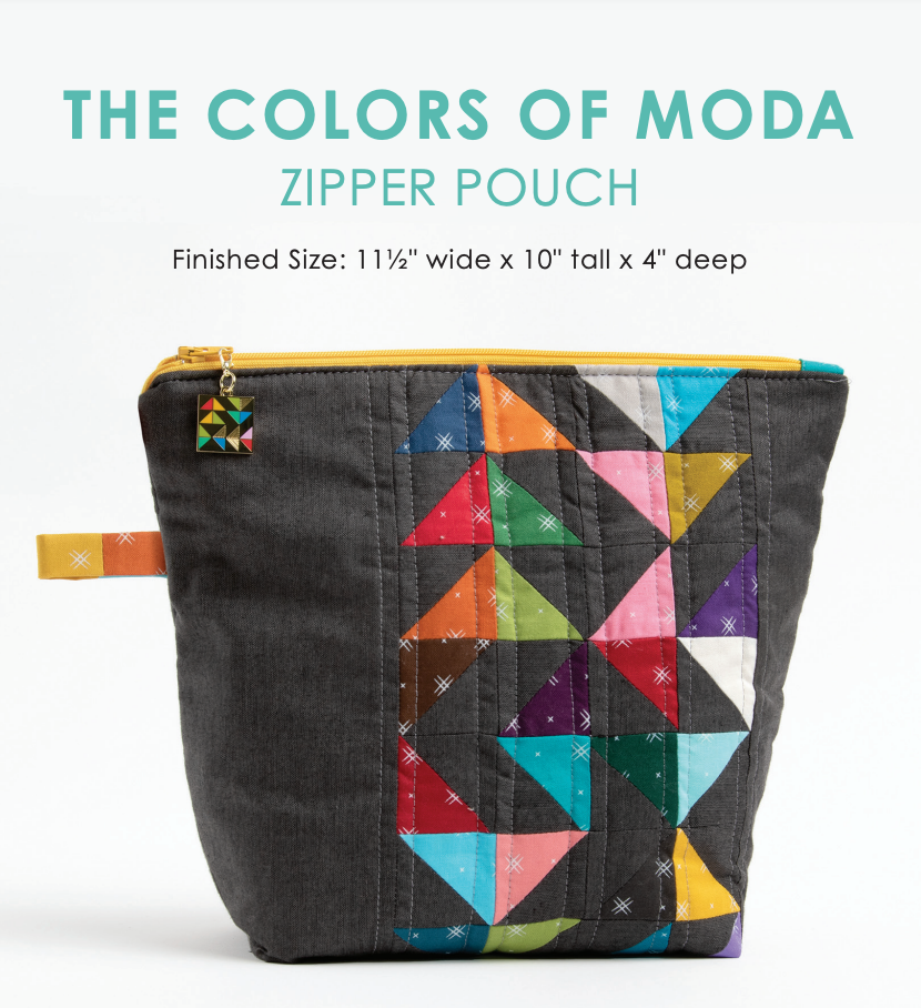 The Colors of Moda Zipper Pouch