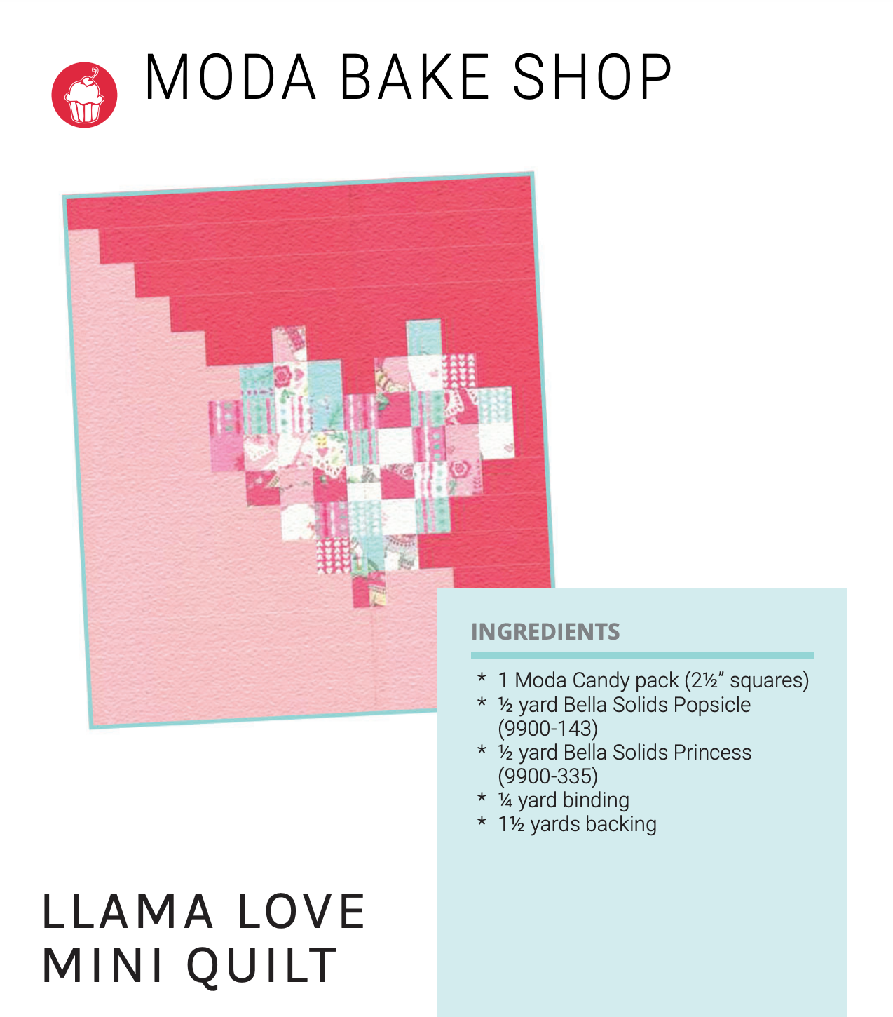 Llama Love Mini Quilt