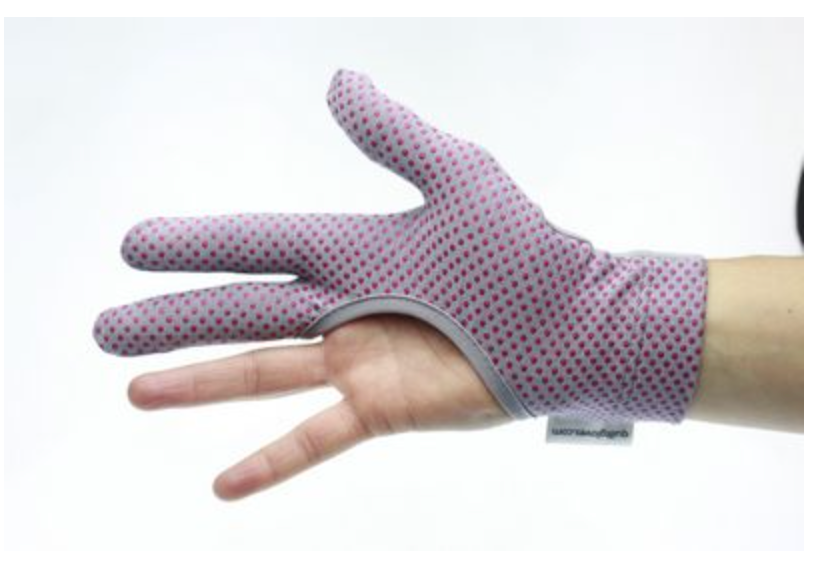 Regi's Grip Quilting Gloves Lace Print Pink Lar