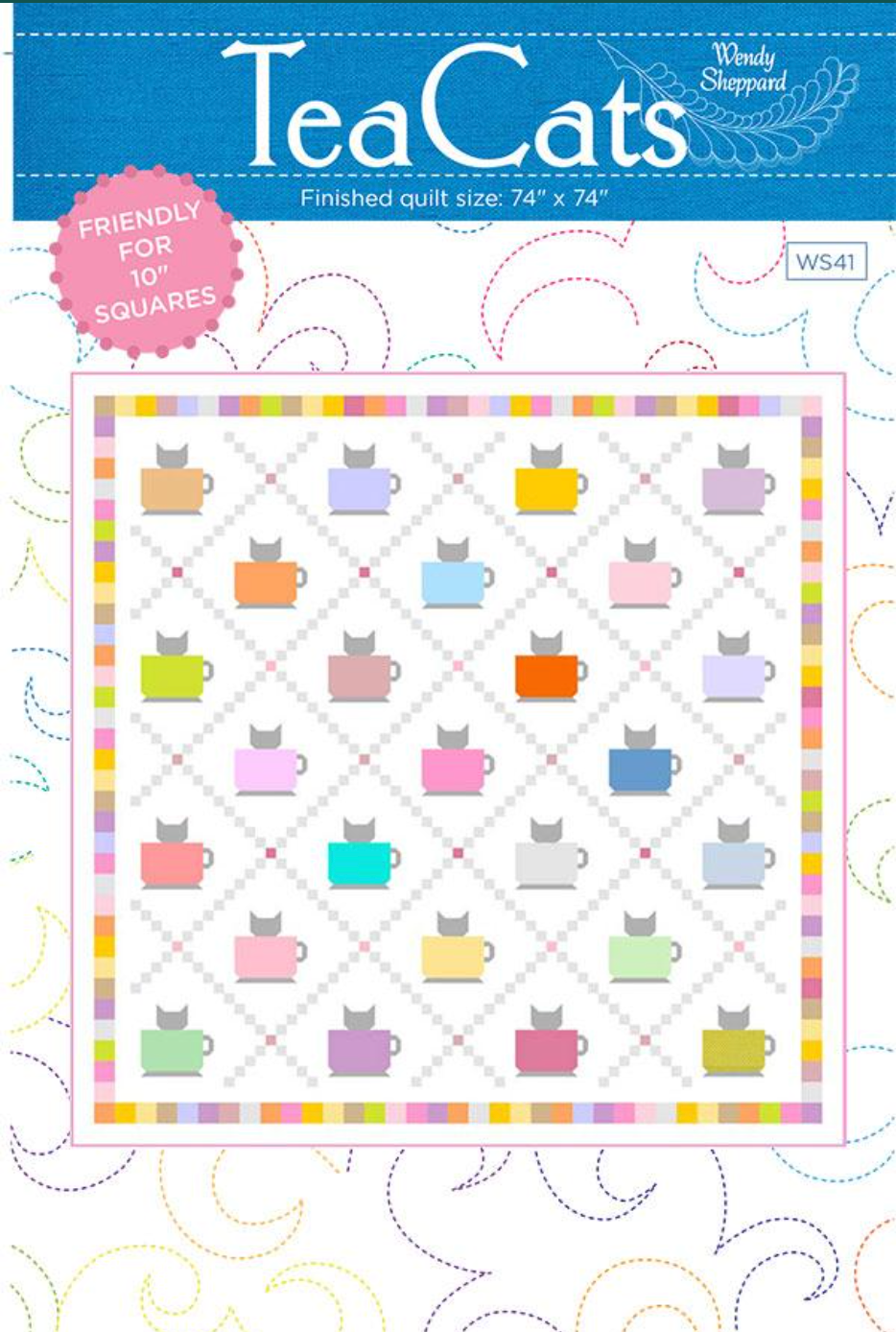 Tea Cats Quilt Pattern