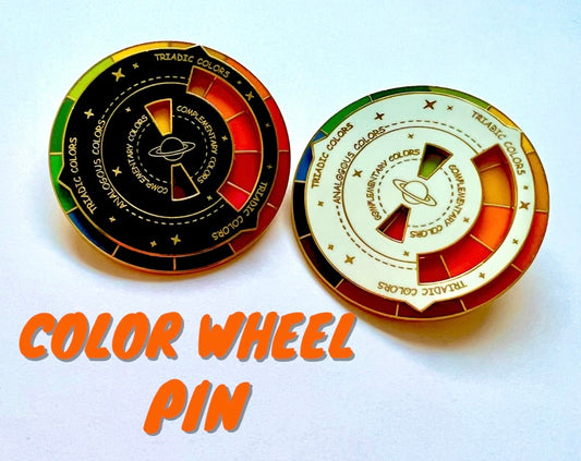 Color Wheel Enamel Pin