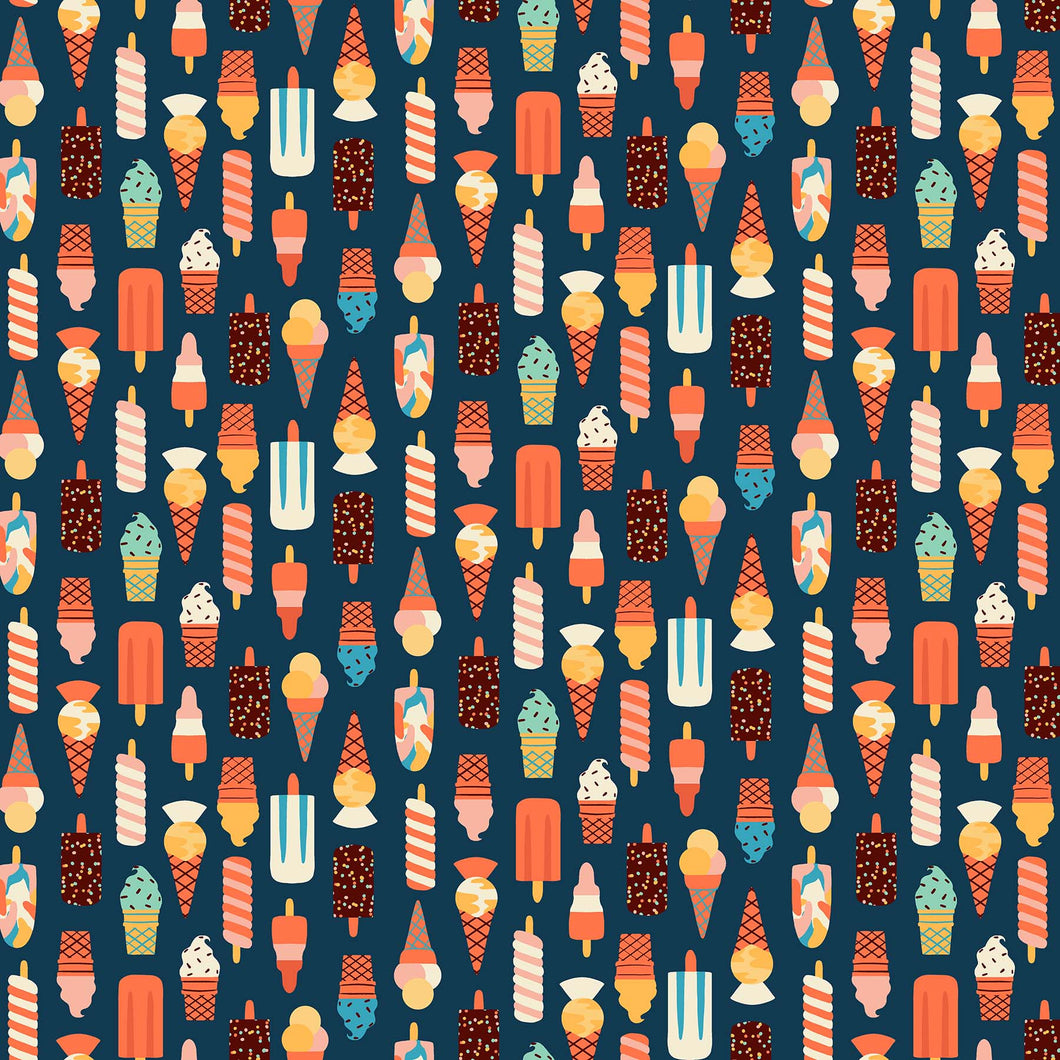 Figo Fabric Simple Pleasures - Ice Cream by Naomi Wilkinson