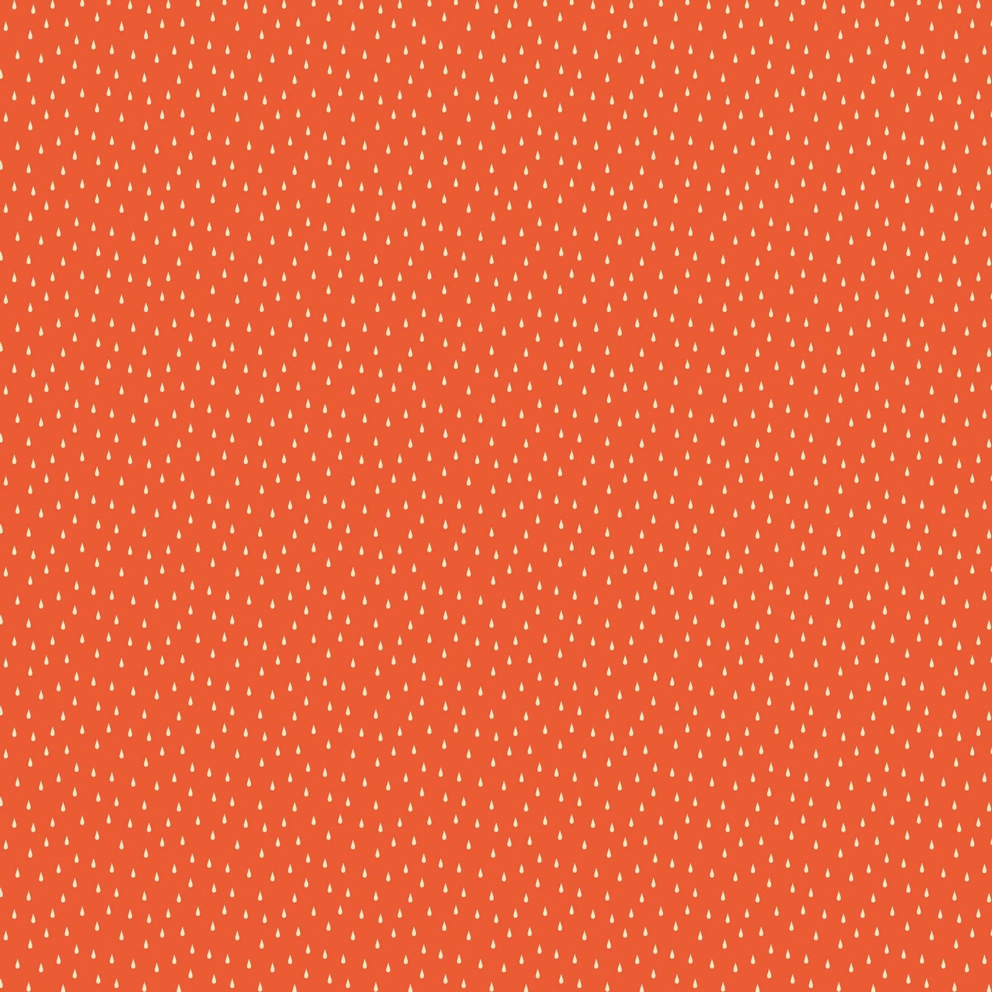 Figo Fabric Simple Pleasures - Drops on Orange by Naomi Wilkinson