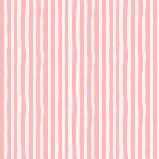 Garden Pink Tent Stripe - Garden Jubilee by Phoebe Wahl