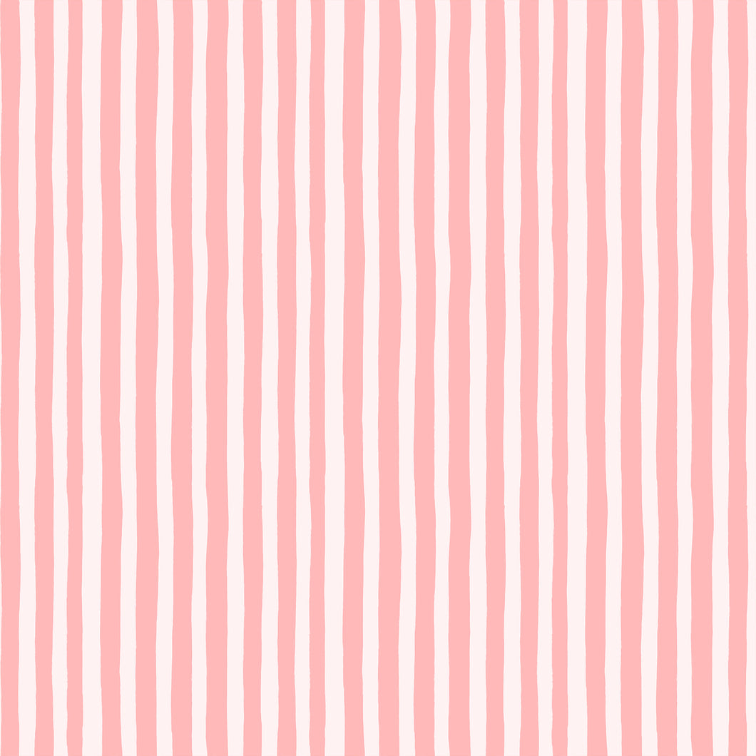 Garden Pink Tent Stripe - Garden Jubilee by Phoebe Wahl