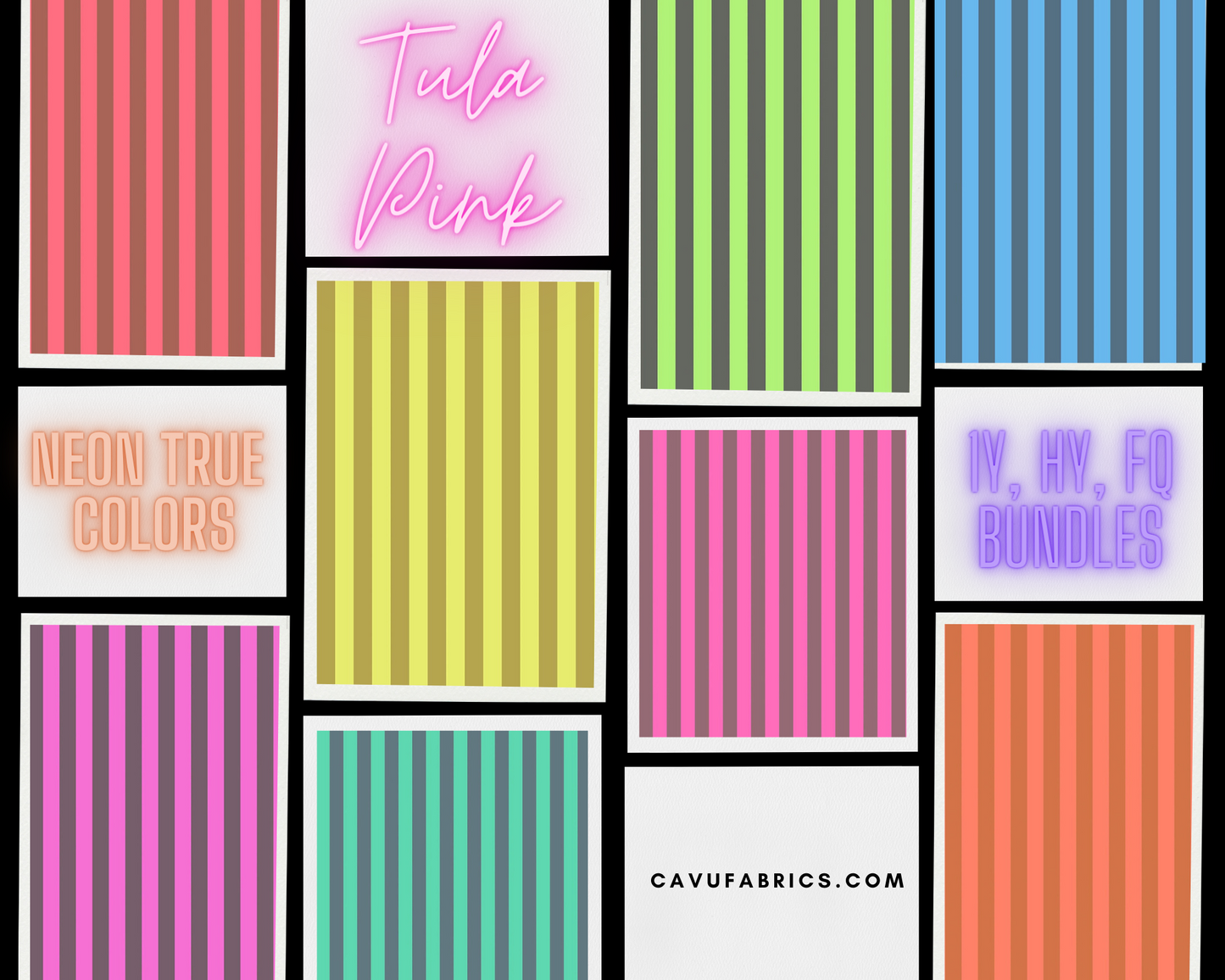 Tent Stripe - Neon True Colors by Tula Pink
