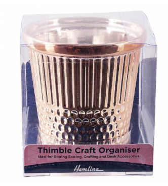 Rose Gold Thimble Container