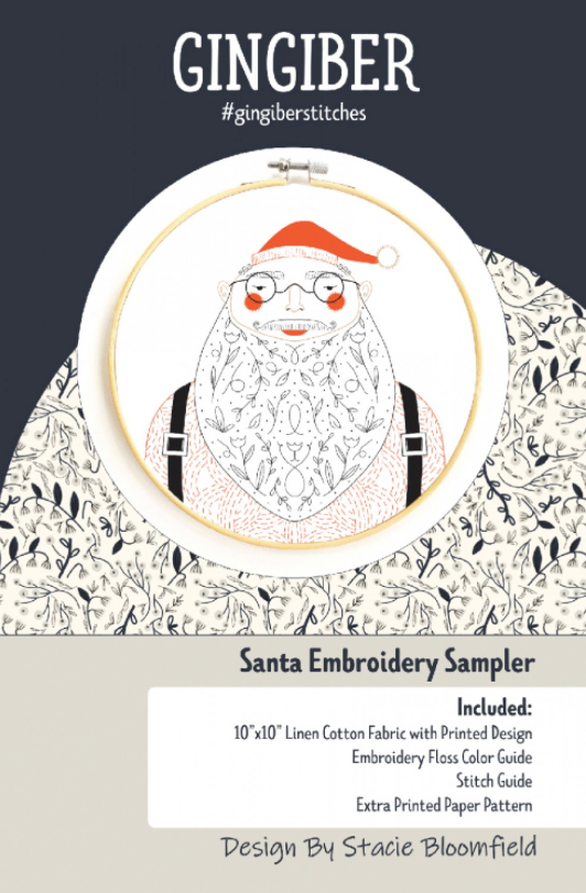 Santa Embroidery Sampler
