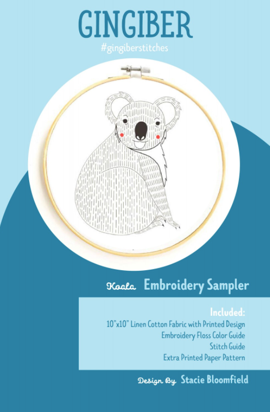 Koala Embroidery Sampler