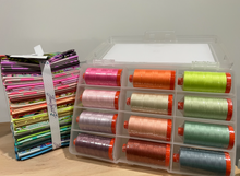 Load image into Gallery viewer, Neons &amp; Neutrals Tula Pink 50wt Aurifil Thread Set
