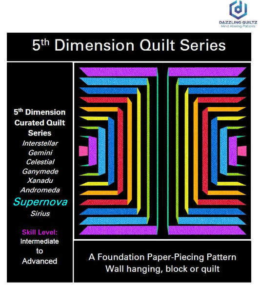 Supernova Quilt Pattern - 5th Dimension Collection