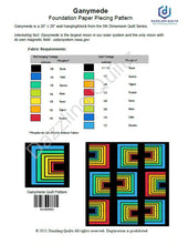 Load image into Gallery viewer, Ganymede Quilt Pattern - 5th Dimension Collection
