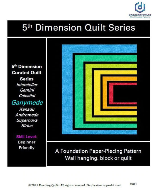 Ganymede Quilt Pattern - 5th Dimension Collection