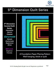 Load image into Gallery viewer, Ganymede Quilt Pattern - 5th Dimension Collection
