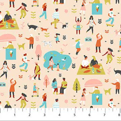 Figo Fabric Perfect Day - Walk in the Park by Naomi Wilkinson