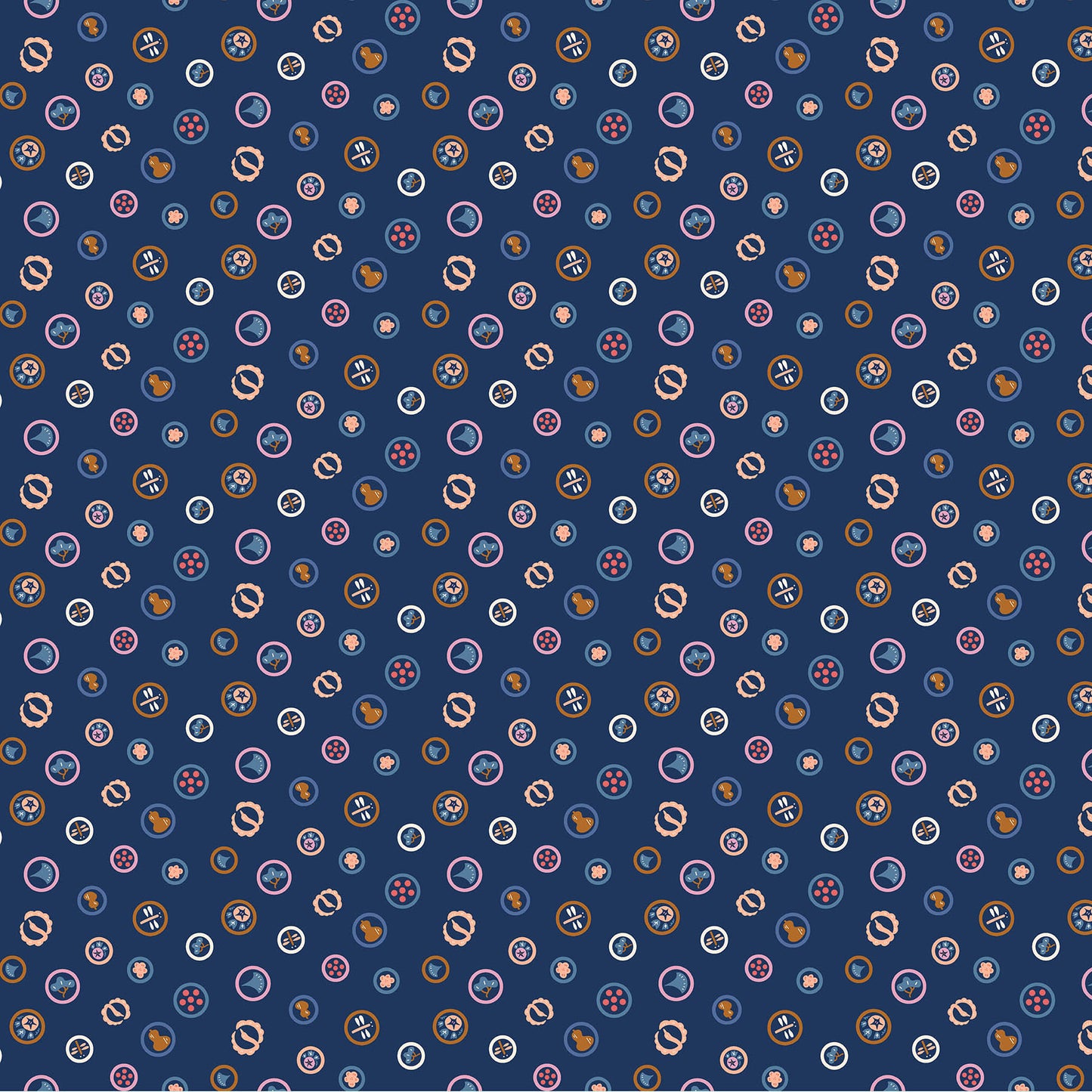 Circles on Blue - Kingyo by Lemonni