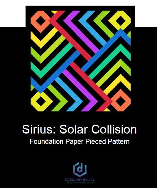 Solar Collision Quilt Pattern - 5th Dimension Collection