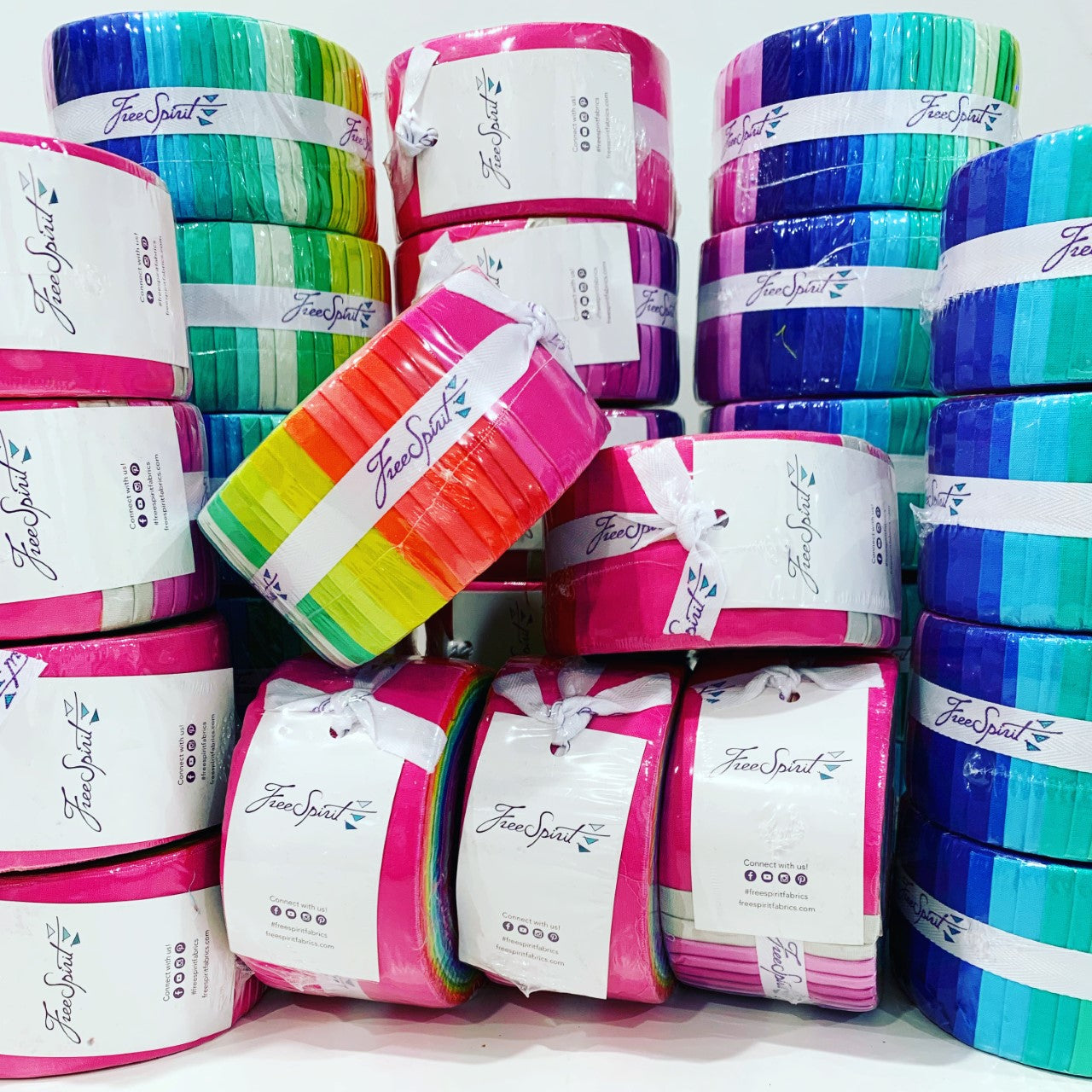 Tula Pink Solids Jelly Roll 2.5” strips