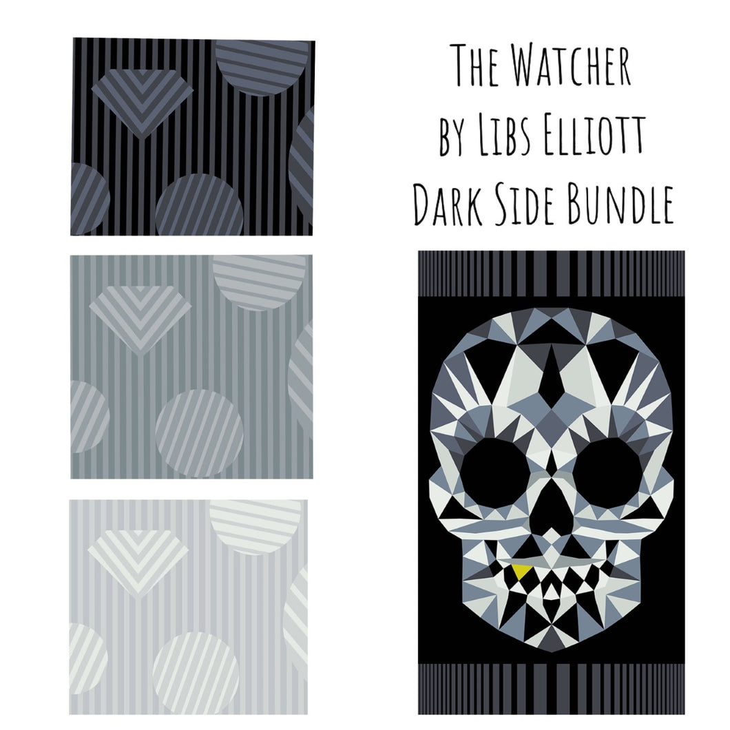 Dark Side Bundle of The Watcher by Libs Elliott for Andover Fabrics