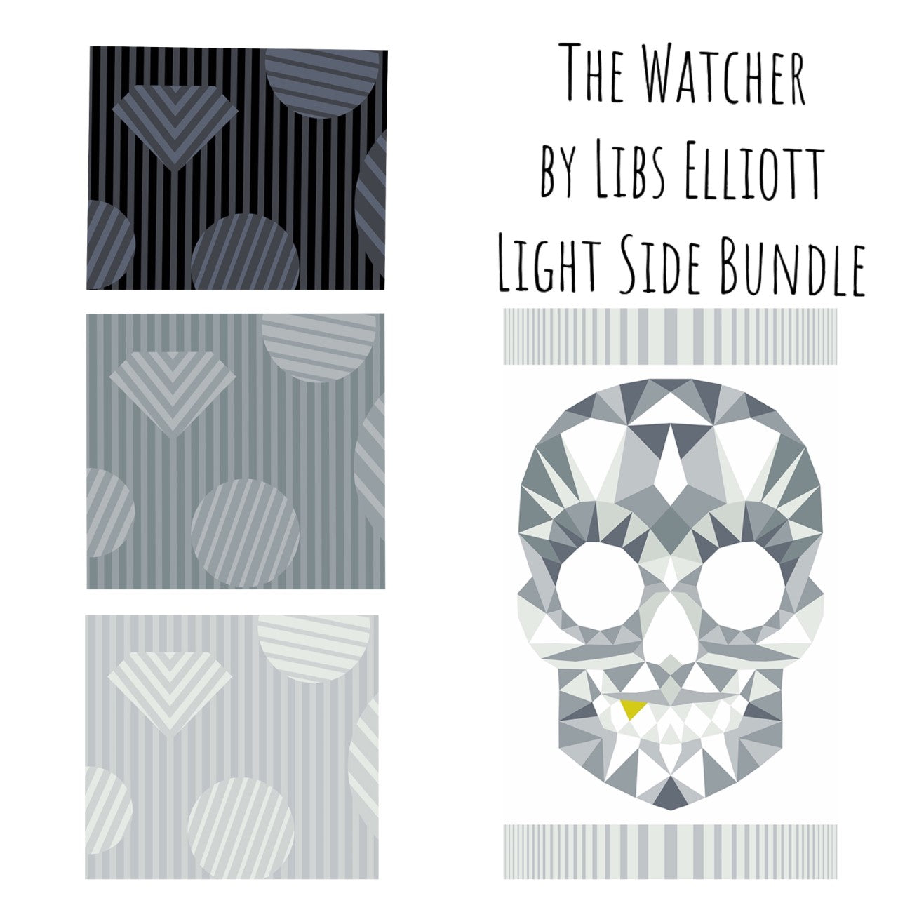 Light Side Bundle of The Watcher by Libs Elliott for Andover Fabrics